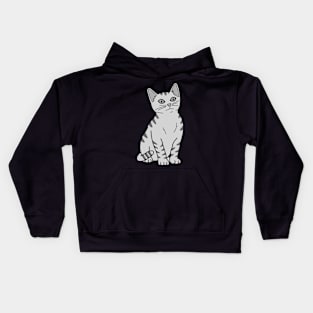 Silver Cat Kids Hoodie